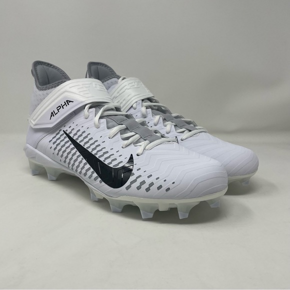 New Nike Alpha Menace Pro 2 Mid White Football Mens Size 11 Wide BV3951-100